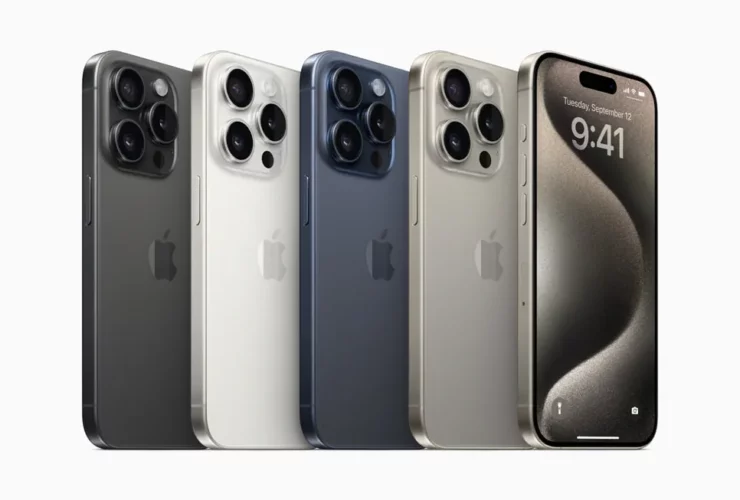 iPhone 15 modeliai ir spalvos