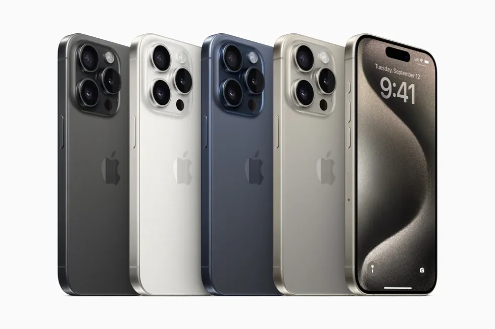 iPhone 15 modeliai ir spalvos